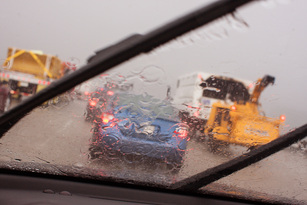 Worn Windshield Wipers - Replace Them Before Heavy Rain